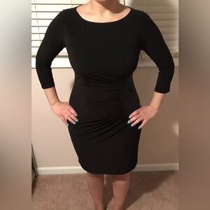 Nine West Black Long Sleeve Dress
